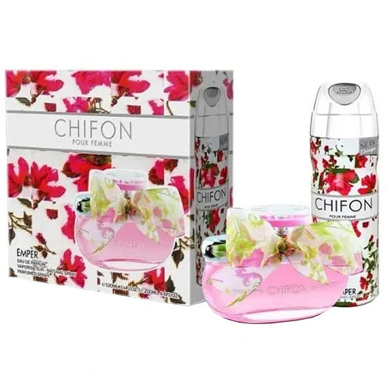 تصویر عطر اورجینال - ادکلن امپر چیفون به همراه اسپری - ست | Emper Chifon - هستیا گالری