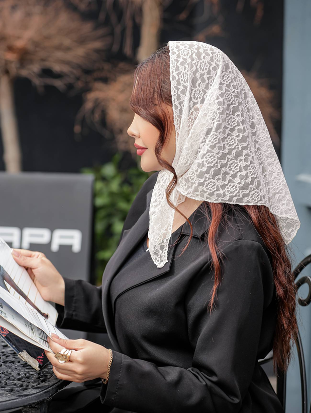 تصویر روسری سه گوش گیپور - هستیا گالری