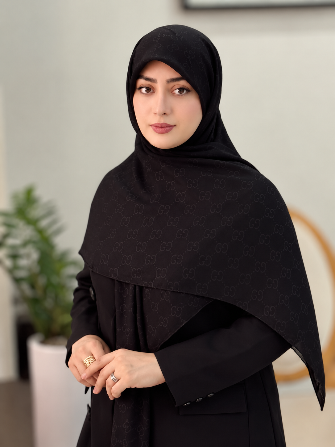 روسری سوپر نخ، گوچی مشکی
